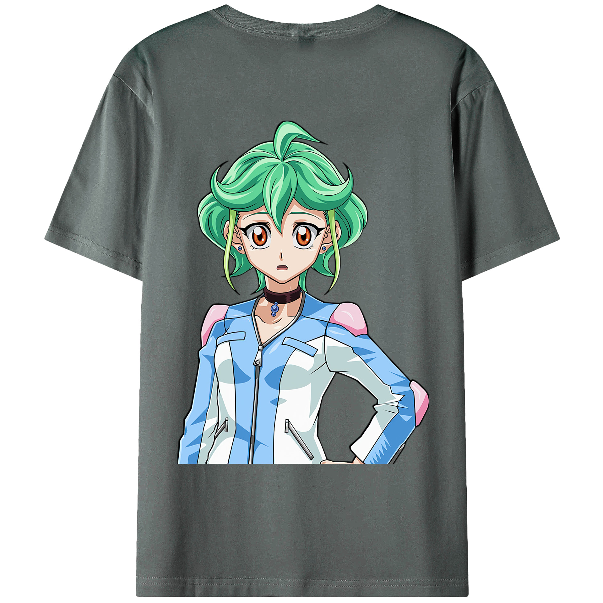 （画像用） 遊☆戯☆王 Yu-Gi-Oh! 綿100％ メンズ半袖Tシャツ（バックプリント） 通気性